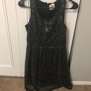 Black sequin dress